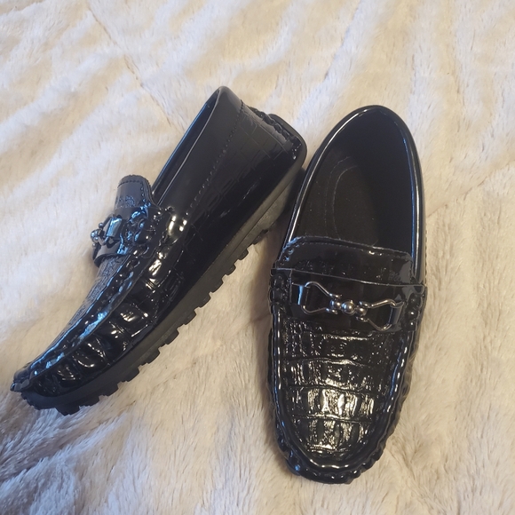 Dress shoes for kids/ toddler size 26 size 7 bkack - Picture 3 of 7